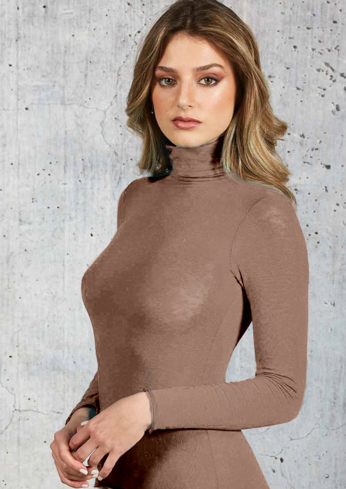 MYSUBLYME DOLCEVITA MANICA LUNGA CASHMERE ULTRA LIGHT SUBLYME DONNA 1410 TABACCO