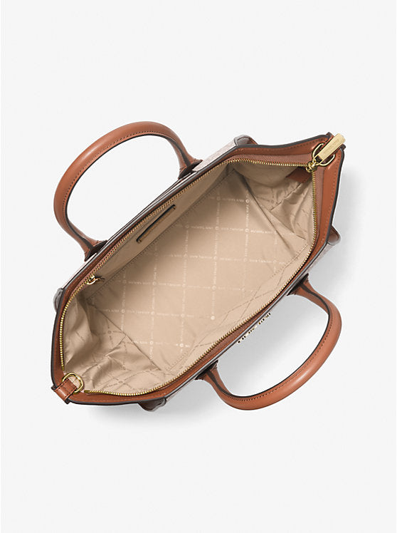 Borsa a tracolla grande con logo Avril Signature