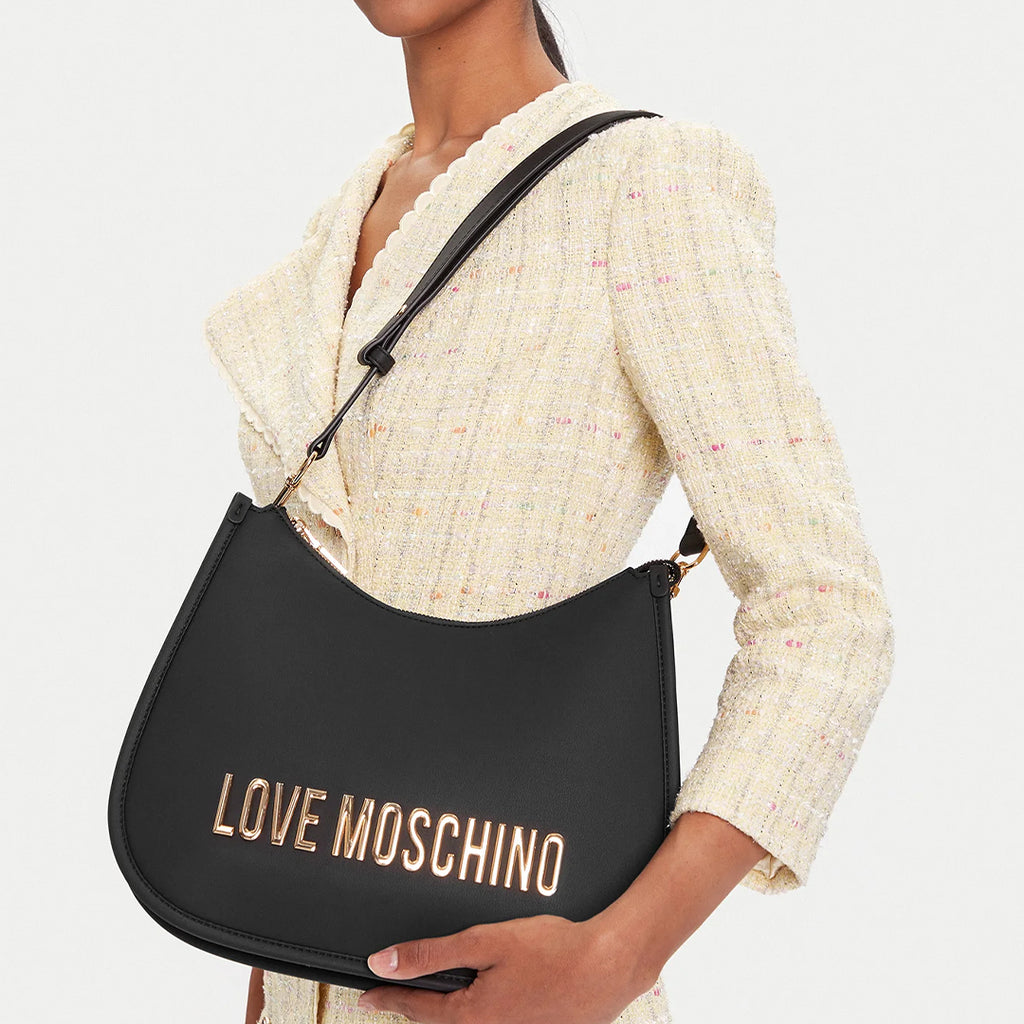 LOVE MOSCHINO Borsetta PU GRS NERO galv. oro