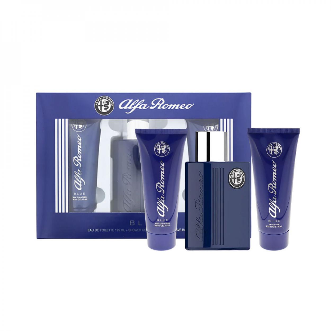 ALFA ROMEO BLUE GIFT SET EDT + 125ml + AS 100ml + SG 100ml