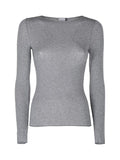 MYSUBLYME Maglietta donna in cashmere ultra light grigio
