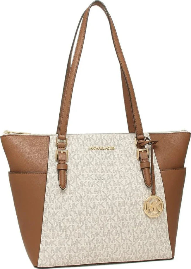 Borsa da spalla Charlotte grande con logo