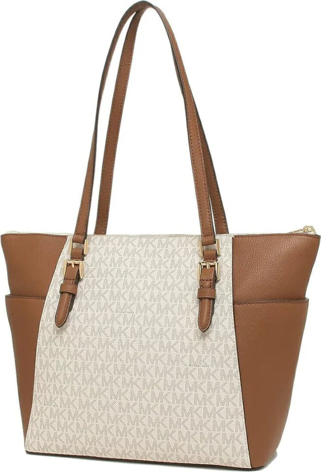 Borsa da spalla Charlotte grande con logo