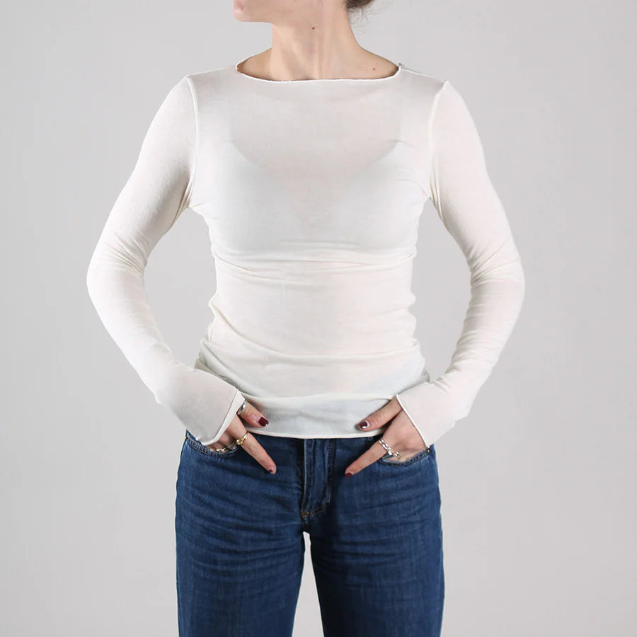MYSUBLYME Maglia Donna 1412 in Cashmere BIANCO