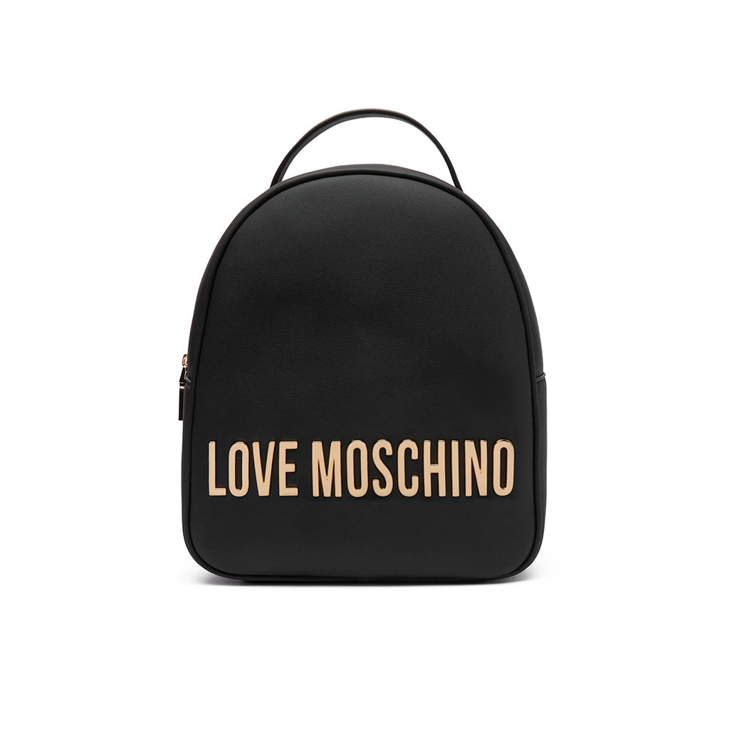 LOVE MOSCHINO Zainetto PU GRS galvanizzato ORO nero